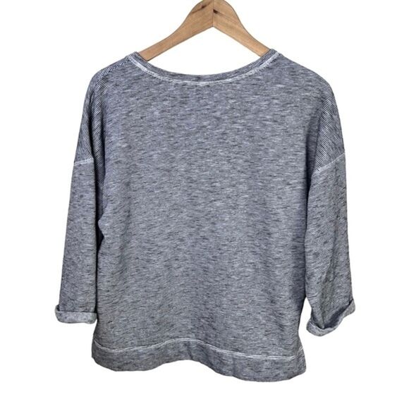 Victoria’s Secret Sweatshirt Women Small Heather Gray Sequin Spell Out Crewneck - Picture 2 of 7